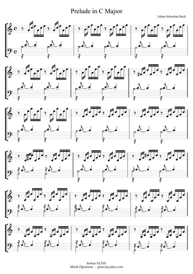 Prelude in C Major - Bach (arr. Serkan ALTAY)