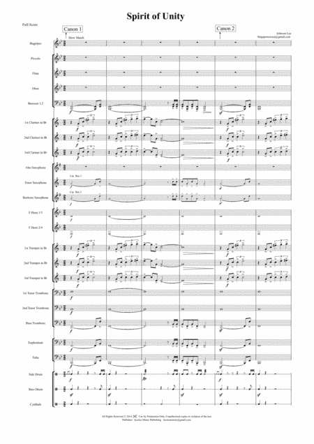 Spirit of Unity - Score Only