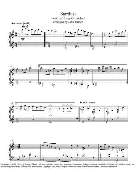 Stardust (arr. John Turner)