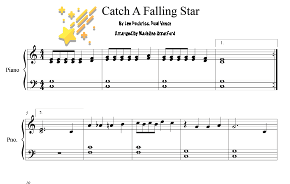 Catch A Falling Star (arr. Madeline J Stratford)