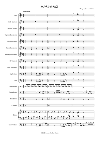 March One (arr. Holyone Tombari Dodoh)
