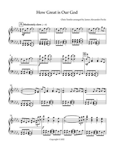 How Great Is Our God (arr. James Alexander Pavlic (b. 1988))