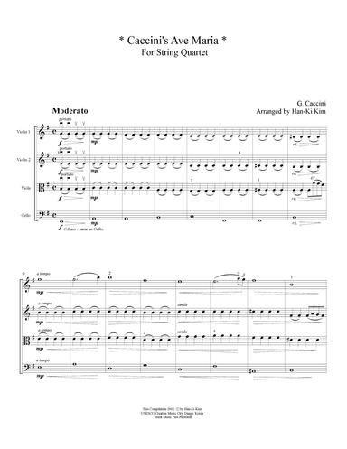 Caccini's Ave Maria (For String Quartet) (arr. Han-Ki Kim)