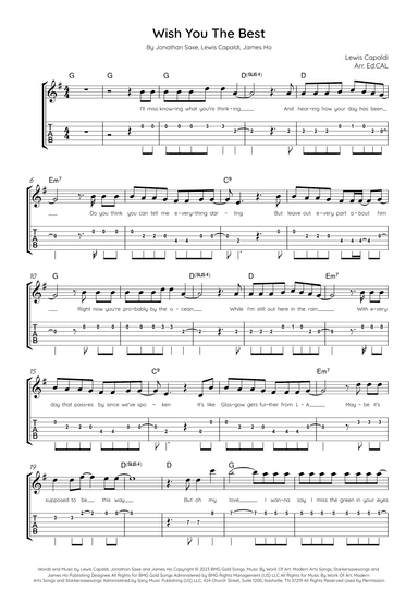 Wish You The Best (arr. Arr. Ed.CAL)