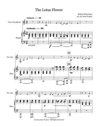 The Lotus Flower (arr. Jane Frasier)