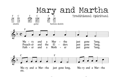 Mary and Martha (Spiritual) (arr. M. Ryan Taylor)