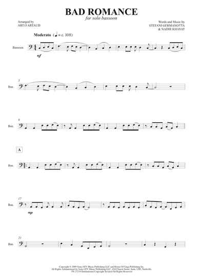 Bad Romance (arr. Art.o Artaud)