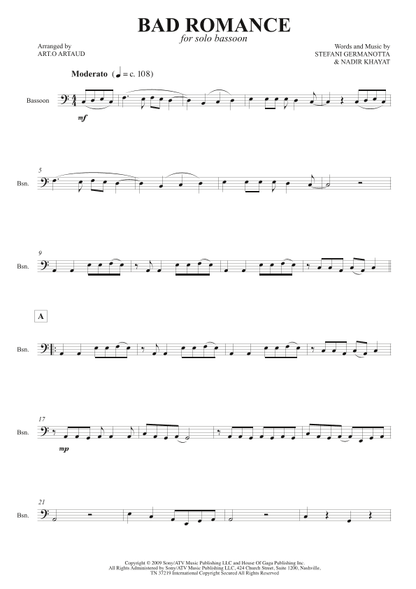 Bad Romance (arr. Art.o Artaud)