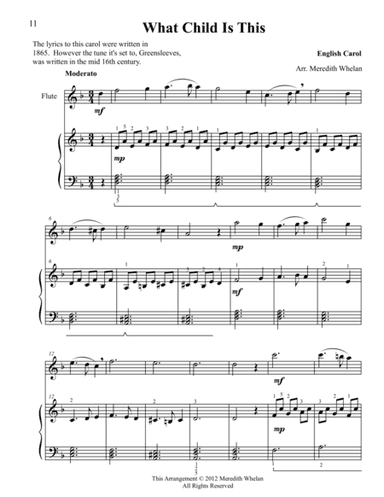 Christmas Duets for Violin & Piano:  What Child is This (Greensleeves) (arr. Meredith Whelan)