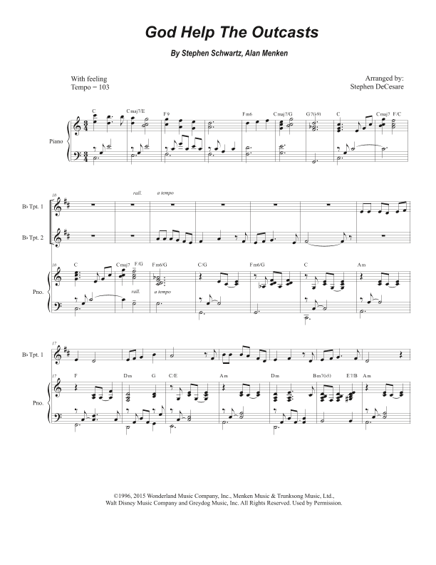 God Help The Outcasts (arr. Stephen DeCesare)