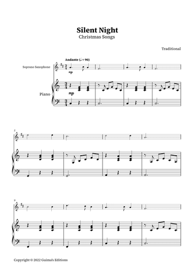 Silent Night (arr. Guima's Editions)