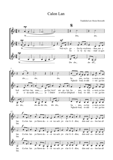 Calon Lân (arr. R Howarth)