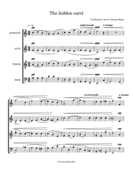 The hidden carol (arr. Otoniel Rojas)