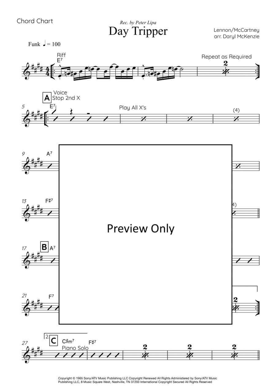 Day Tripper (arr. Daryl McKenzie)