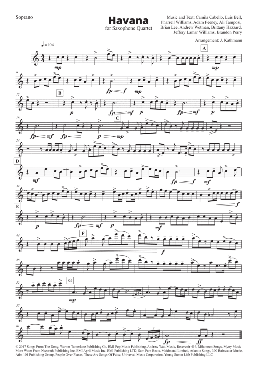 Havana (arr. J. Kathmann)