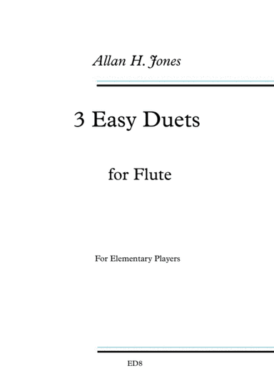 3 Easy Duets for Flute