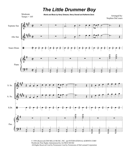 The Little Drummer Boy (arr. Stephen DeCesare)