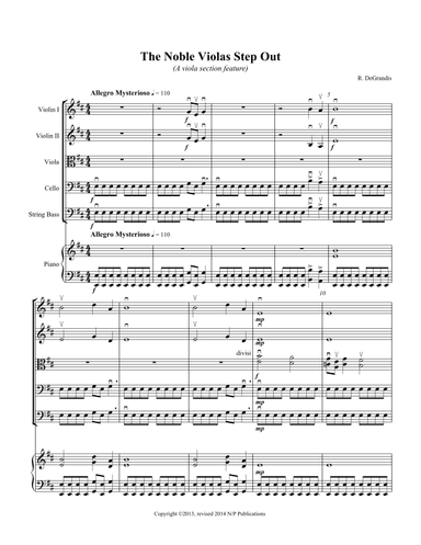 The Noble Violas Step Out