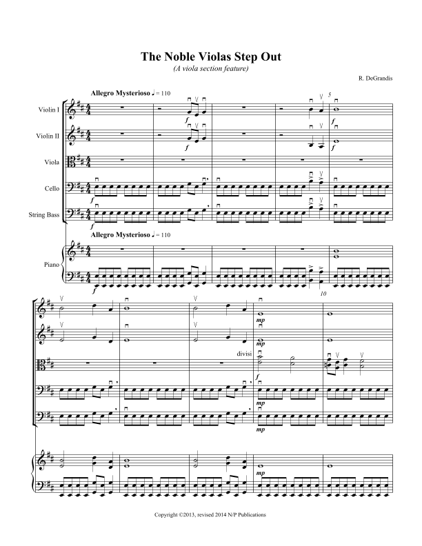 The Noble Violas Step Out