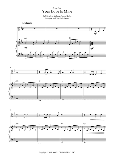 Your Love Is Mine (arr. Kaiserin Rebecca)