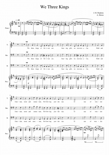 We Three Kings (arr. Adam Heron)
