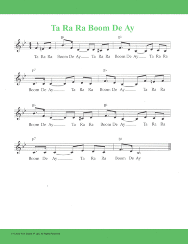 Ta Ra Ra Boom De Ay (arr. Hal Wright)