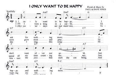 I ONLY WANT TO BE HAPPY