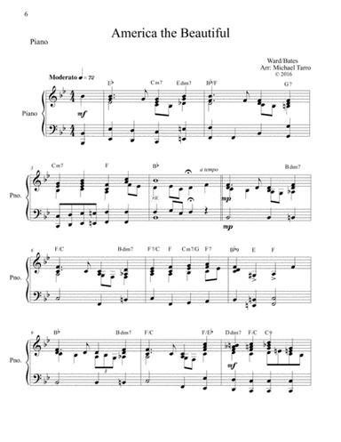 AMERICA THE BEAUTIFUL (arr. MICHAEL TARRO)