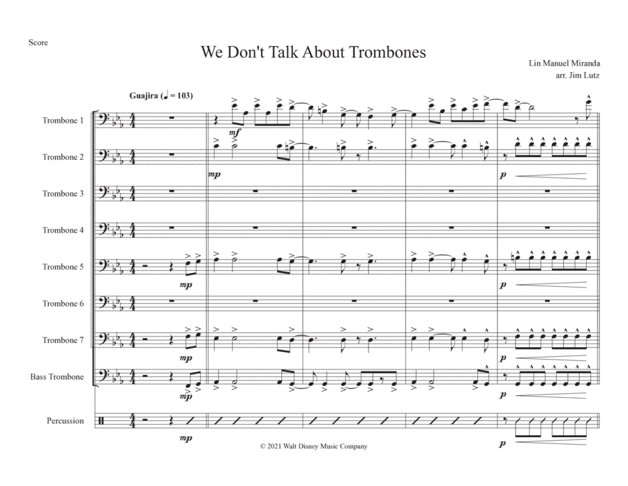 We Don't Talk About Bruno (arr. Jim Lutz)