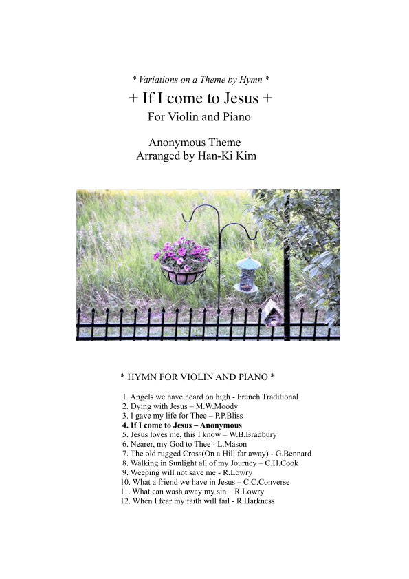 If I come to Jesus (For Violin and Piano) (arr. Han-Ki Kim)