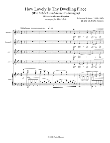 How Lovely Is Thy Dwelling Place (SSAA) (arr. Curtis Hanson)