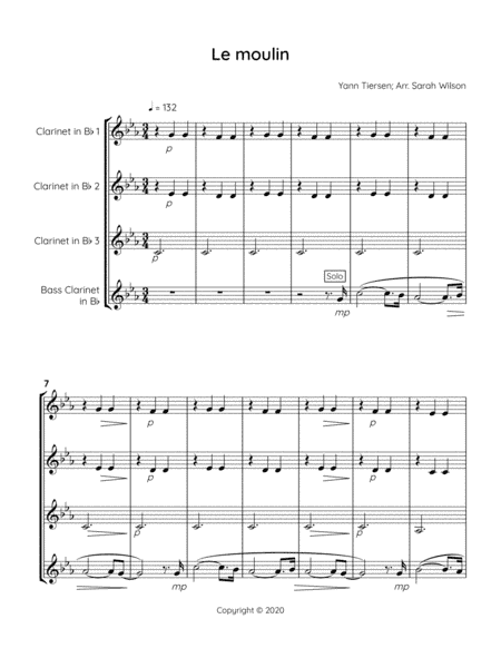 Le Moulin (arr. Sarah Wilson)