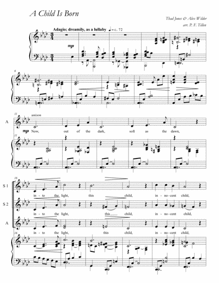 A Child Is Born (arr. P. F. Tillen)