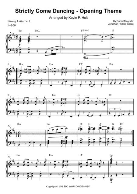 Strictly Come Dancing (arr. Kevin P. Holt)