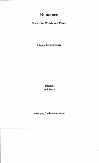 Romance Sextet for Winds and Piano