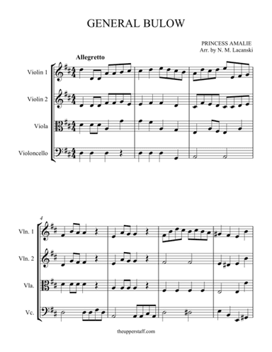 General Bulow (Easy) (arr. Nick Lacanski)