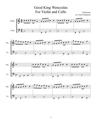Good King Wenceslas (arr. Neal Fitzpatrick)