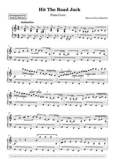 Hit The Road Jack (arr. Fátima Olivares)