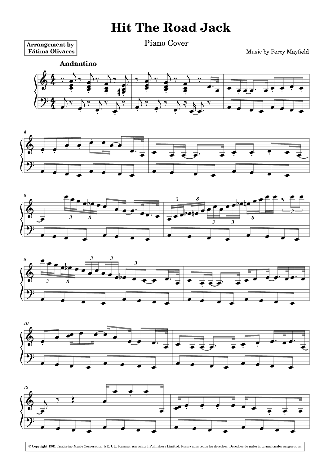 Hit The Road Jack (arr. Fátima Olivares)
