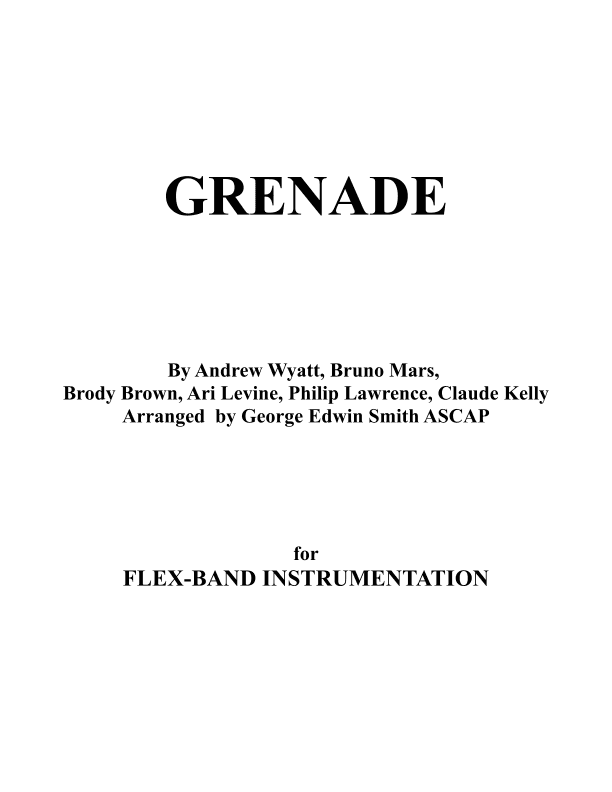 Grenade (arr. George Edwin Smith)