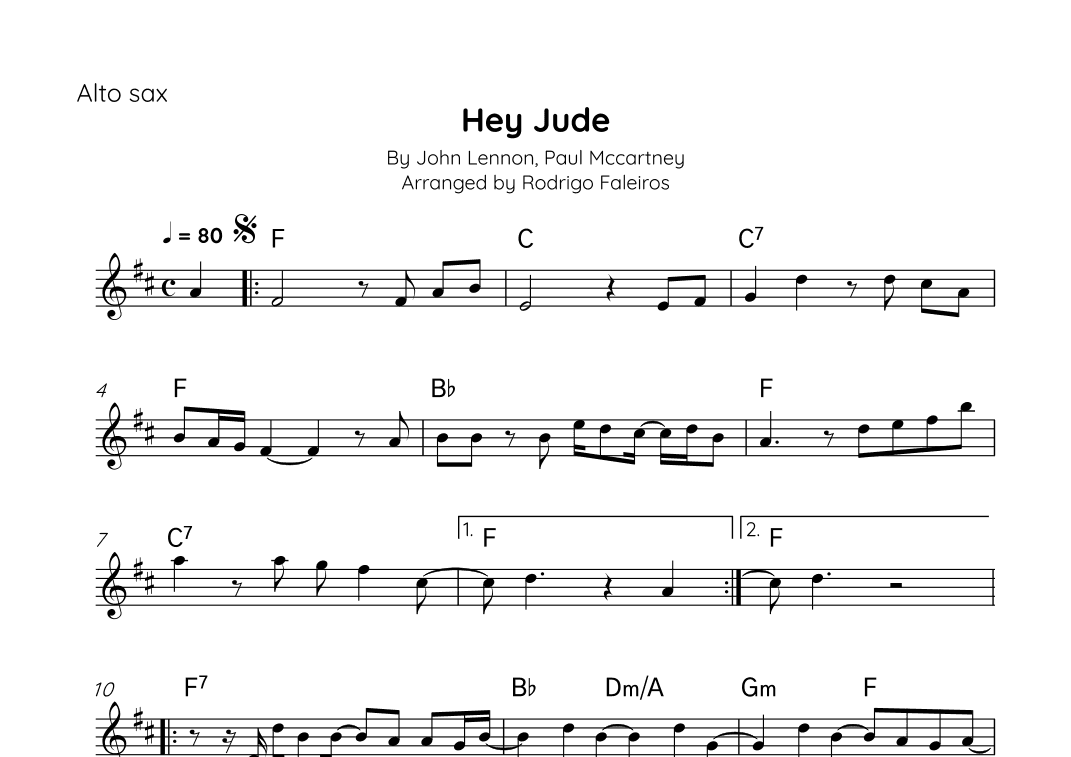 Hey Jude (arr. Rodrigo Faleiros)