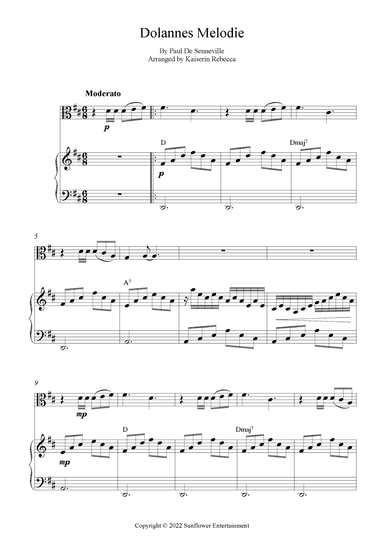 Dolannes Melodie (arr. Kaiserin Rebecca)