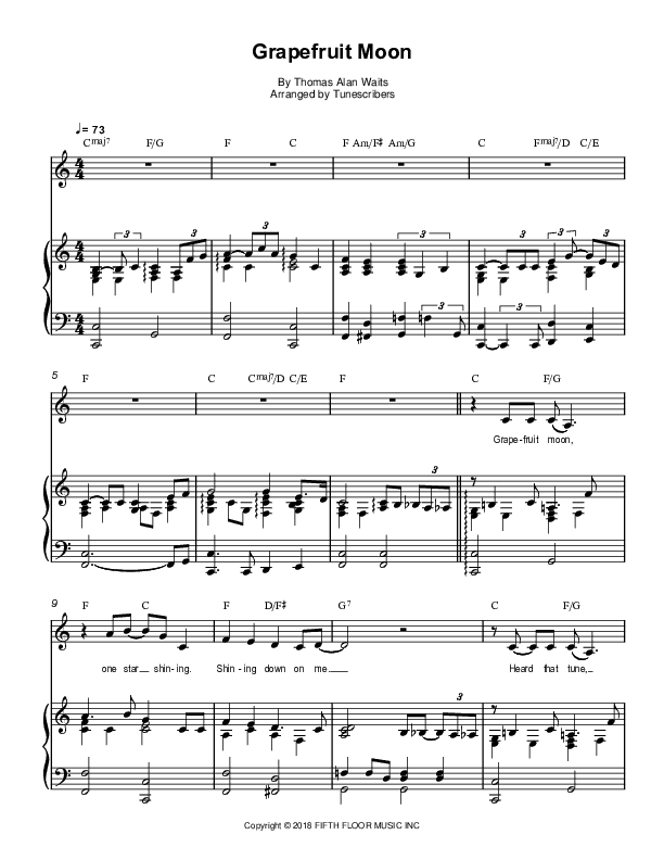 Grapefruit Moon (arr. Tunescribers)