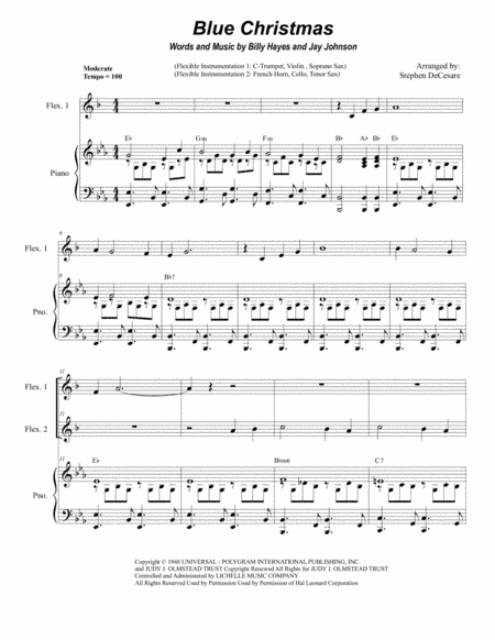 Blue Christmas (arr. Stephen DeCesare)