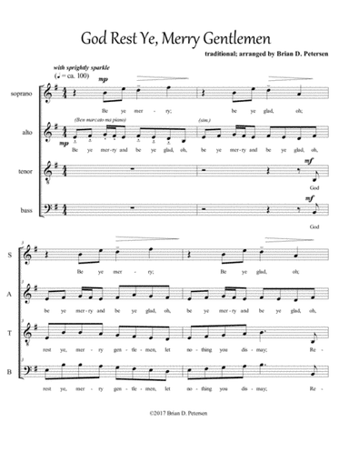 God Rest Ye, Merry Gentlemen (arr. Brian D. Petersen)