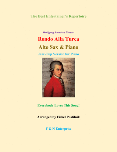 "Rondo Alla Turca"-Piano Background for Alto Sax and Piano (arr. Fishel Pustilnik)
