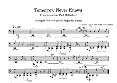 Tomorrow Never Knows (arr. Alejandro Bustos)