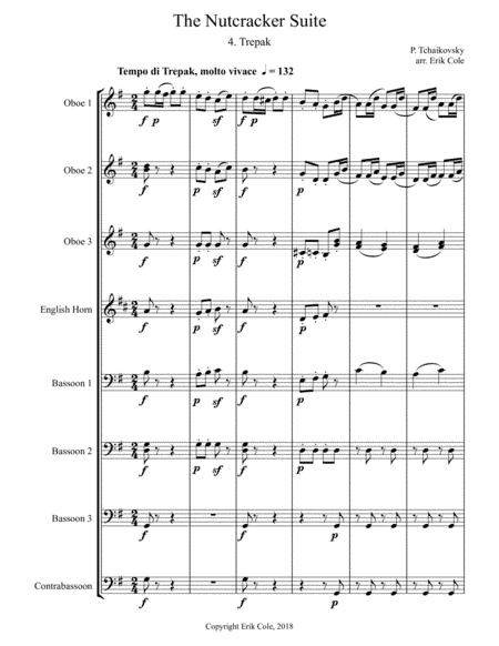 The Nutcracker Suite 4. Trepak (arr. Erik Cole)