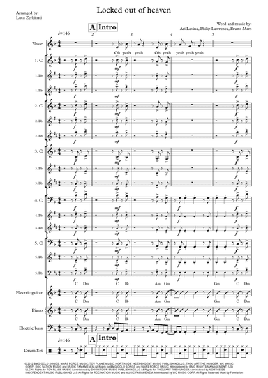 Locked Out Of Heaven (arr. Luca Zerbinati)