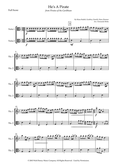 He's A Pirate (arr. Fernando Britto)